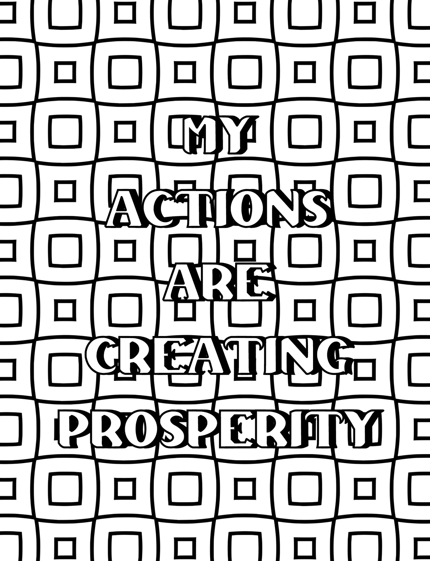 Money Affirmations Coloring Journal Book - coloring book Default Title Cheesetone Press