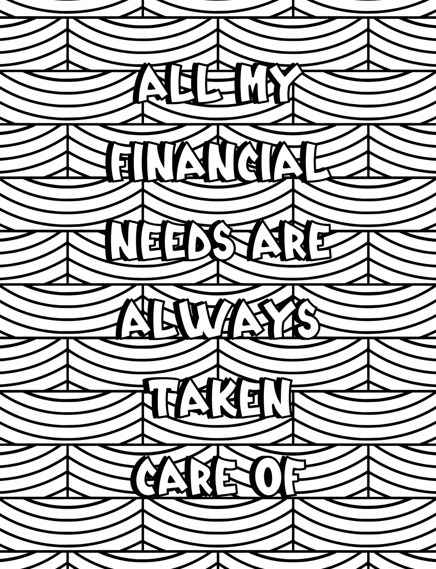 Money Affirmations Coloring Journal Book - coloring book Default Title Cheesetone Press