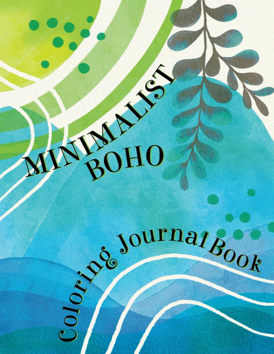 Minimalist Boho Coloring Journal Book - coloring book Default Title Cheesetone Press