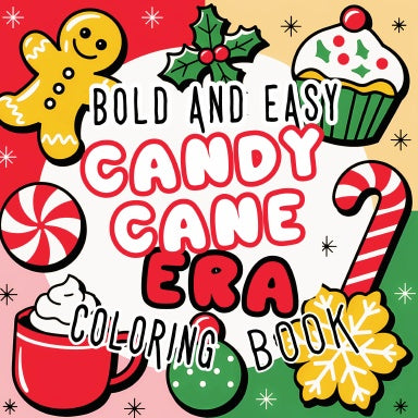 Bold and Easy Candy Cane Era Coloring Book - coloring book Default Title Cheesetone Press